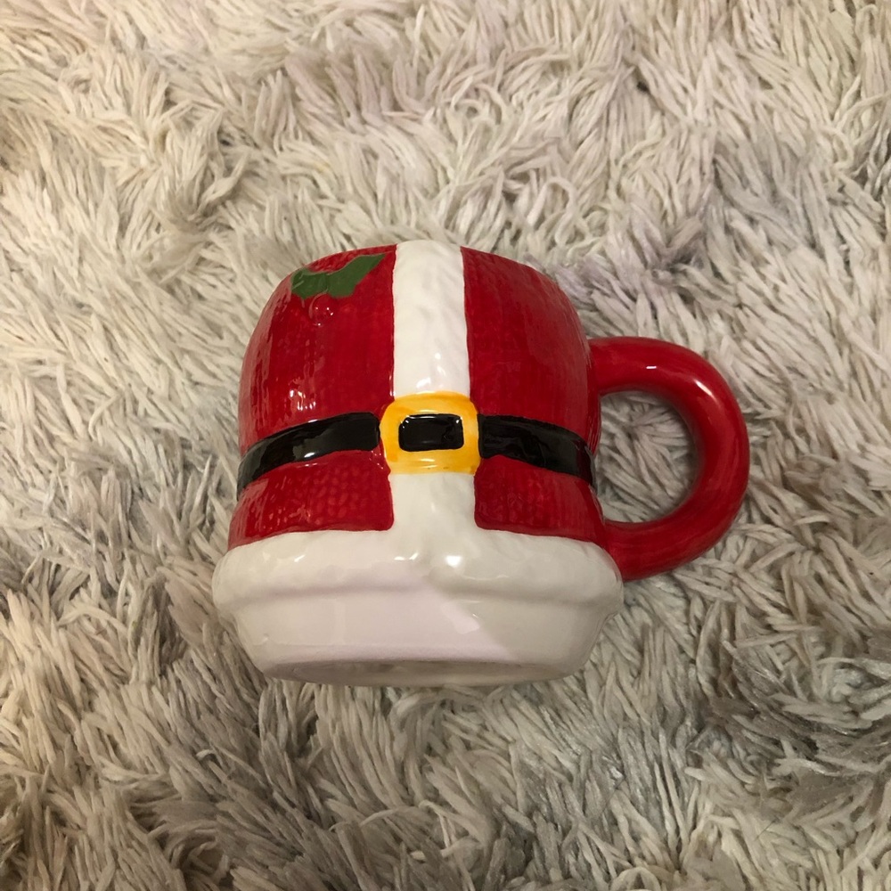 Santa Suit Holiday Mug - Red, White, and Black